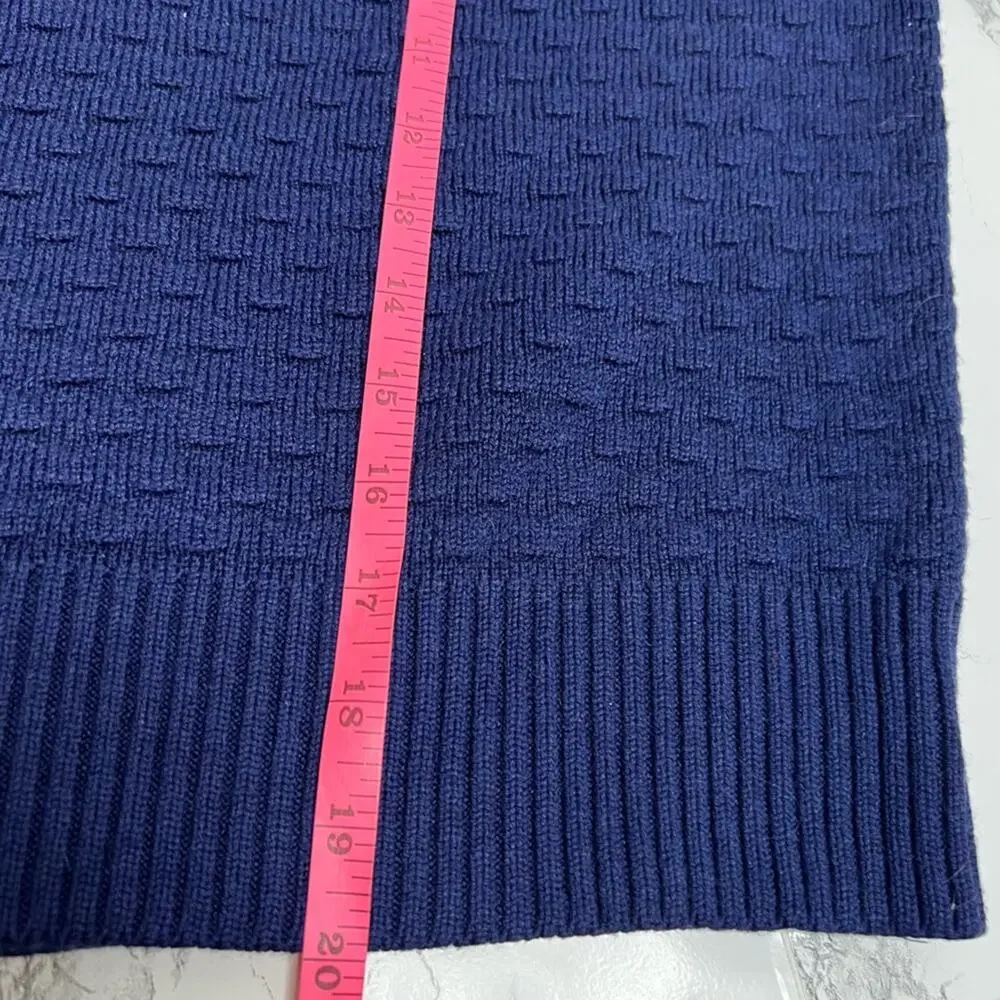 Lululemon Texture Play Crew Sweater Sz XS S night sea blue